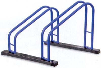 Cyclus Fietsrek Etalage Duo 41,5 X 35 Cm Staal Blauw
