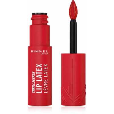 Thrill Seeker Lip Latex 400 Rimmel Red 6 ml – Liquid Lipstick, High Shine, For Women, Rimmel Red, Suitable For Daily Wear