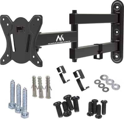 Maclean - Beugel voor TV of monitor - TV-Beugel - Monitorhouder - Muurbeugel- max. VESA 100x100, 13-32", 30kg, zwart, MC-417