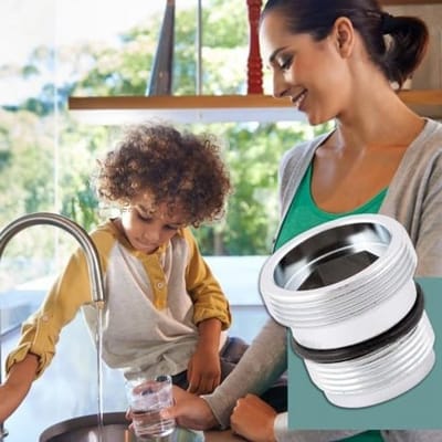 Universele Kraanadapter Set van 2, Geschikt voor Diverse Modellen, Eenvoudige Installatie en Waterbesparing
