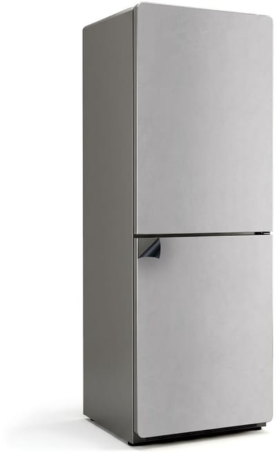 Wallfluent Magnetische Koelkastmat - Grijs Koelkast Magneet Sticker - 70 cm x 190 cm - Grijs Magnetische Koelkastmat - Magneetfolie Koelkast - Magnetische Koelkastbescherming - Keuken Decoratie Magneet