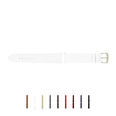SELVA horlogeband, 14-24 mm, leer, verwisselbaar, vervangende band voor smartwatch, gemaakt in Duitsland