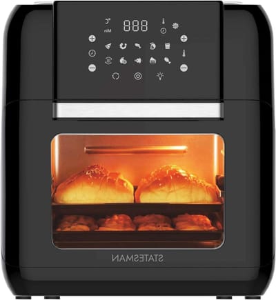 Digitale Airfryer Oven - Heteluchtoven Airfryer - Gezond Koken - 360° Hete Luchtcirculatie - 11 Liter - Zwart