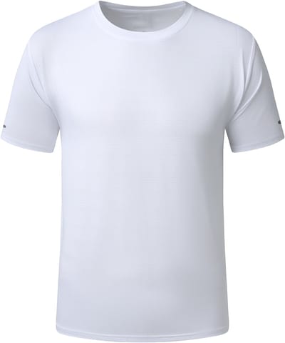 YOUTHUP Heren Sport Zijdeachtig Sneldrogend T-Shirt - met Ref Streep - S