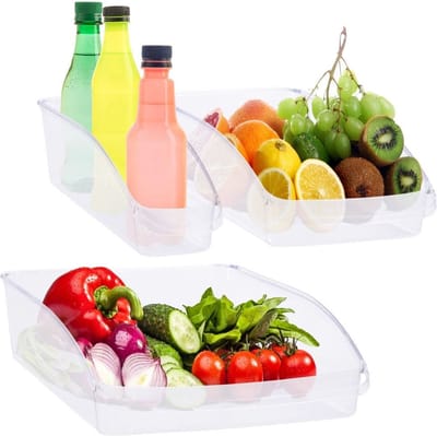 Koelkast Organisator 3 delig - Voorraadkast - Koelkastdoos - Koelkastorganizer - voor Koelkast - Pantry