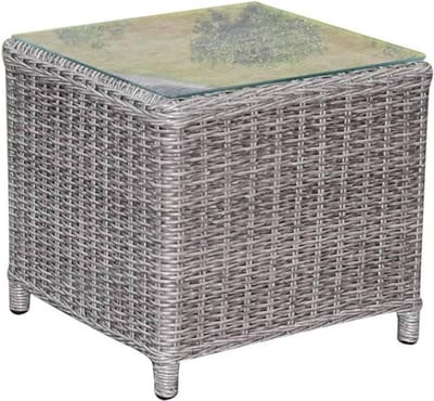 Toscane XL bijzettafel 50x50xH46 cm grijs