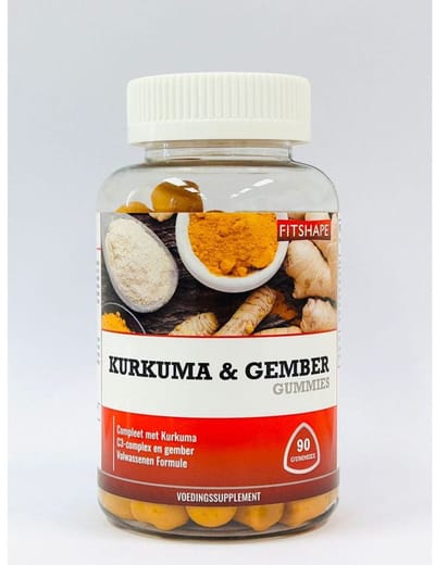 Fitshape Kurkuma & Gember 90 stuks