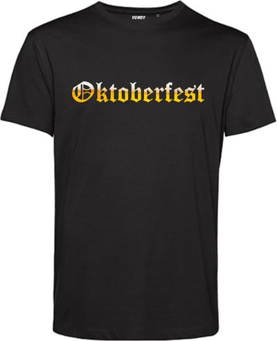 T-shirt Oktoberfest bier | Oktoberfest dames heren | Lederhosen man | Foute party | Zwart | maat XS