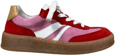 Gabor-art-86.475 48-sneaker-dames-roze-rood-nubuck
