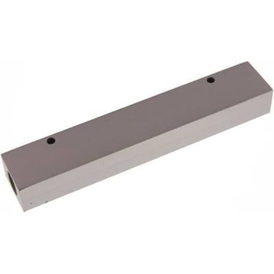 2xG 1/2'' x 6xG 1/4'' Aluminium Verdeelblok Eenzijdig 16 Bar - FL2-F-A-012G-014G-6MS