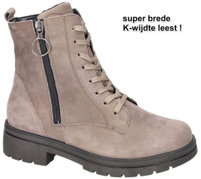 Waldlaufer -Dames - taupe - enkellaarzen - maat 37.5