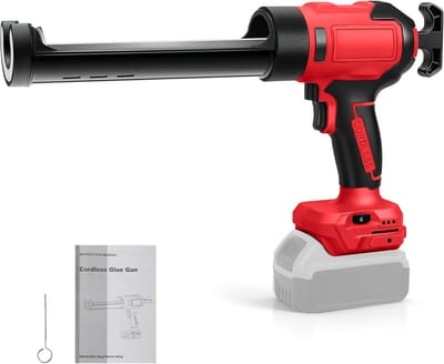 Accu Kitpistool - Kitspuit Elektrisch - Vullen en Afdichten - 6 Snelheden Digitaal - 300ml Cartridge