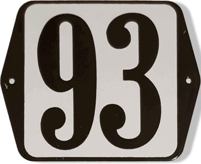 Huisnummer standaard nummer 93