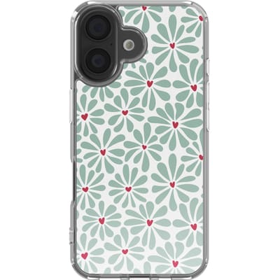 imoshion Hoesje - Geschikt voor Apple iPhone 16 - Design hoesje - Bloom Love Sage Green
