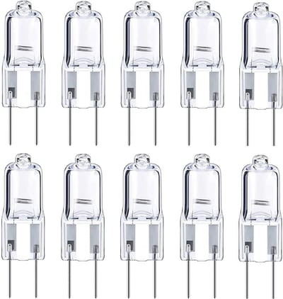 Set van 20 G6.35 Halogeenlampen 50W 12V Dimbaar Warm Wit 2700K Heldere Capsule