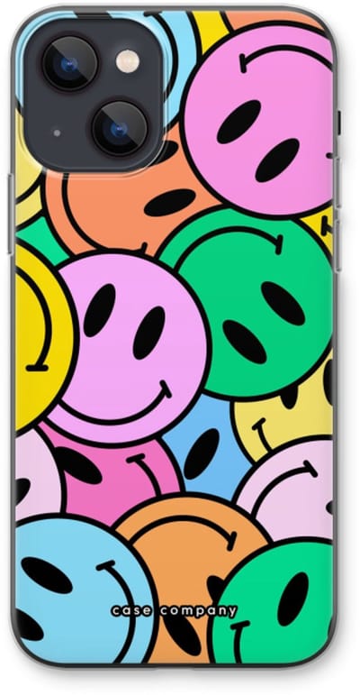 Case Company® - Hoesje geschikt voor iPhone 13 hoesje - Smiley N°1 - Soft Cover Telefoonhoesje - Bescherming aan alle Kanten en Schermrand