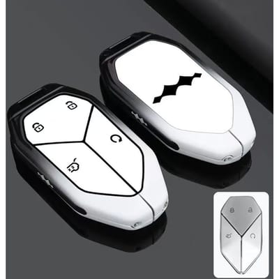 Nouveau Étui de Clé de Voiture en Alliage Pour Byd Formula Leopard 5 Fangchengbao 3 8 9 Super Max Ultra Coque de Télécommande Porte-clés Accessoires black