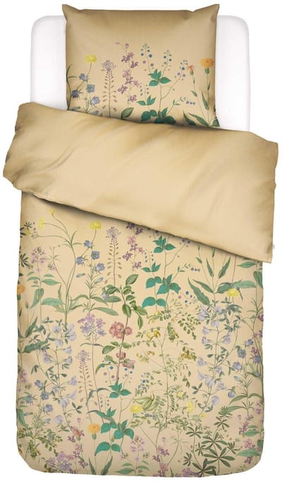 Essenza Augustina Dekbedovertrek Yellow straw - Eenpersoons – 140x200/220 cm