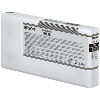 Epson T9138 inktcartridge mat zwart (origineel)