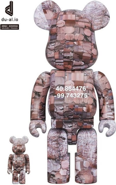 400% & 100% Bearbrick set - Nebraska Overview (Benjamin Grant)