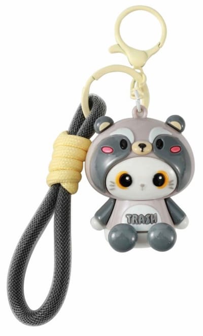 iTotal Sleutelhanger Hoodie RACOON Keychain Plastic and Metal 4.5x4.0x5.4cm