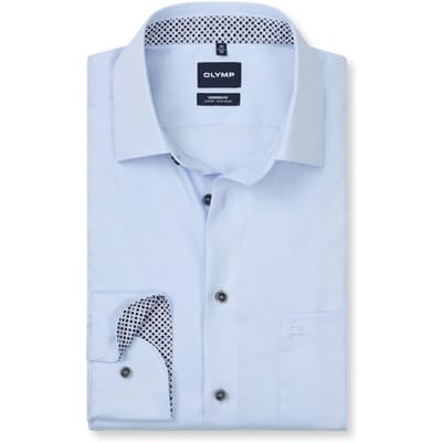 OLYMP Luxor Overhemd, Modern Fit, New Kent, Bleu
