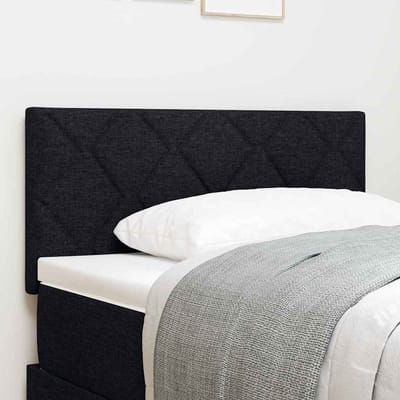 vidaXL - LED - Hoofdbord - Zwart - Stof