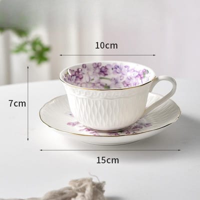 Tasse à café de haute qualité pour filles, Tasse à petit-déjeuner continental, Mug en céramique, Haut de gamme, Exquis, Luxe léger, Niche, Sens haut de gamme 200ml