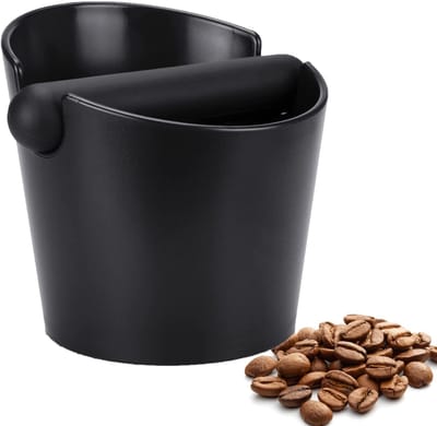 Ynkkvre - Uitklopbak Koffie - Afklopbak - Koffie-uitklopbak - Koffiedikbak - Dikbak - Ecologisch en Duurzaam Materiaal - ABS + Rubber - 12.7cm Hoogte - 350 Gram