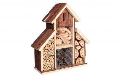 Kinlys Bilderberg insectenhotel - schuilplaats voor insecten - hout - 25 x 10 x 33 -