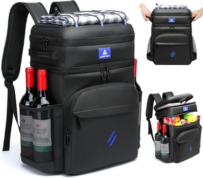 Thijox - Grote Rugzakkoeler voor Mannen, Geïsoleerde Koelere Lunchrugzak, Lekvrij, 54 Blikjes, Ideaal voor Camping, Feest, Outdoor Avonturen, Duurzaam