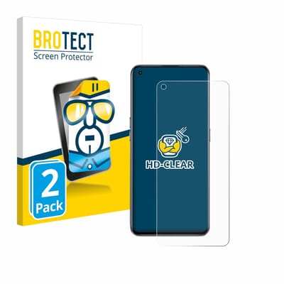 BROTECT - Screenprotector voor realme GT 5G - Folie Beschermfolie transparant 2 Stuks