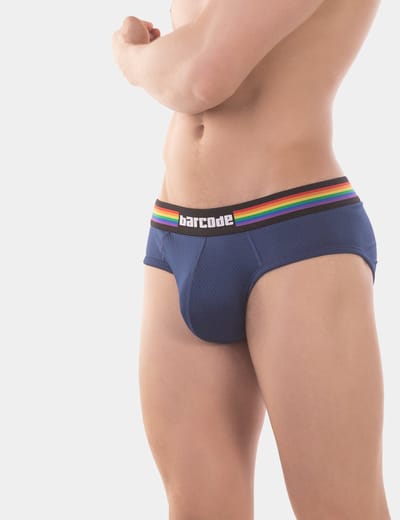 Barcode Berlin Pride Brief Navy - MAAT XXL - Heren Ondergoed - Slip voor Man - Mannen Brief