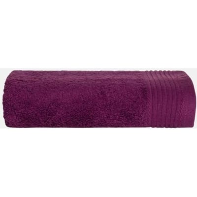 The One Towelling Deluxe handdoek - 60 x 110 cm - Badlaken - Hoge vochtopname - Met ophanglus - 550 gr/m² - 100% Gekamd katoen - Pruim