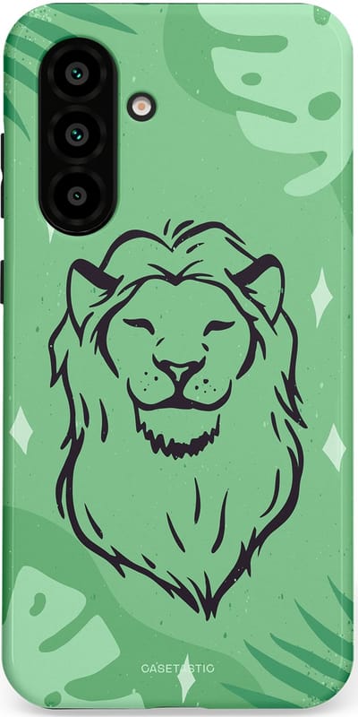 Casetastic hoesje geschikt voor Samsung Galaxy A36 / Samsung Galaxy A56 - Dubbellaagse bescherming - Trots in de jungle - Fashion Case - Mintgroen