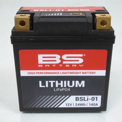 Lithium-batterij van BS voor Honda CR-F R 250 (modeljaar 2018 t/m 2021) – BS-LI-01 / LFP01 / 12 V, 24 Wh – nieuw