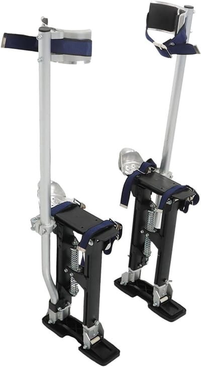Gipsplaat Stelten - Verstelbare Hoogtes - Werken op Hoogte - Aluminiumlegering Constructie - 15-23 Inch - Zwart