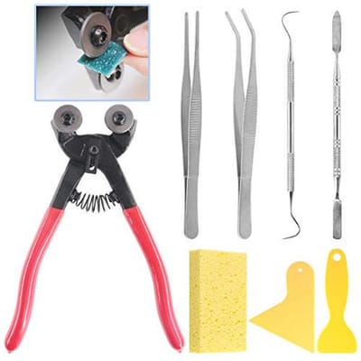 Mozaïek gereedschap set 8 stuks - Dubbele wielen, snijdt tegels en glas
