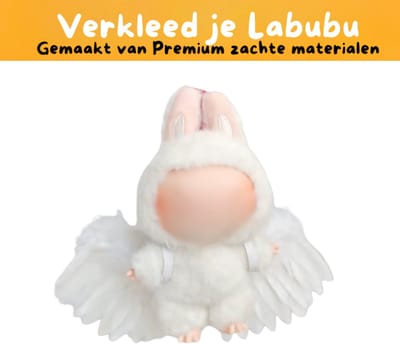 Witte Engel Vleugels Accessoire – Mysterieus & Schattig Geschikt voor Poppen (Pop Niet Inbegrepen)