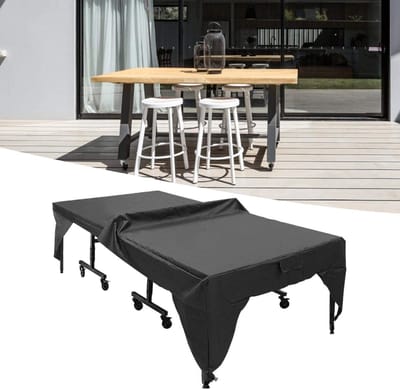 Tafeltennistafelhoes - Buitenhoes Tafel - Bescherming Tafel - Waterdicht en UV-bestendig - Standaard Afmetingen - Zilverkleurig