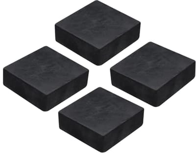 4 stuks antitrillingsmatten van hard rubber, 50 mm vierkante pads voor trillingsisolatie