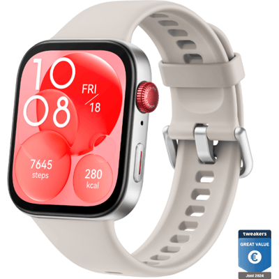 Huawei WATCH FIT 3 / Wit / Fluorelastomeer polsband / GPS / Bluetooth / Compatibel met iOS en Android