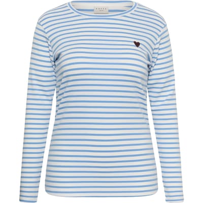 Dames-T-shirt met lange mouwen KAFFE Curve KCLia