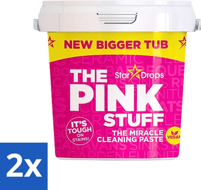 The Pink Stuff - Cleaning Paste - Allesreiniger - Voor Hardnekkig Vuil - 850g - Voordeelverpakking - 2 stuks