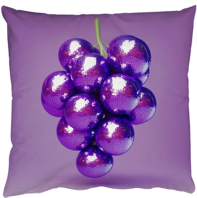 Sierkussens - Kussentjes Woonkamer - 50x50 cm - Druif - Disco - Glitter - Paars