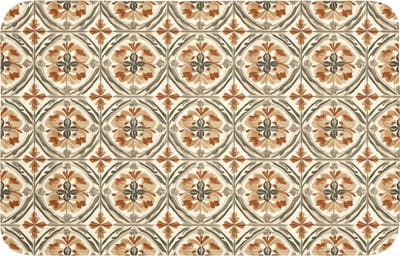 WC mat 80x50 cm - Antislip - Elegant - Antiek - Kleurrijk - Toiletmat - Vloermat - Douchemat - Toilet tapijt - Toiletmatten