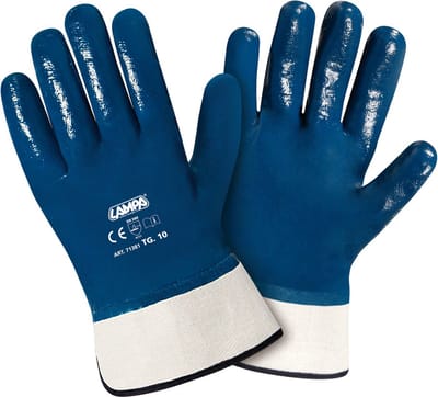 Lampa Zwarte Nitril Handschoenen - Size 10 - Heavy Duty - Chemisch Bestendig - Ideaal voor Werk en Onderhoud
