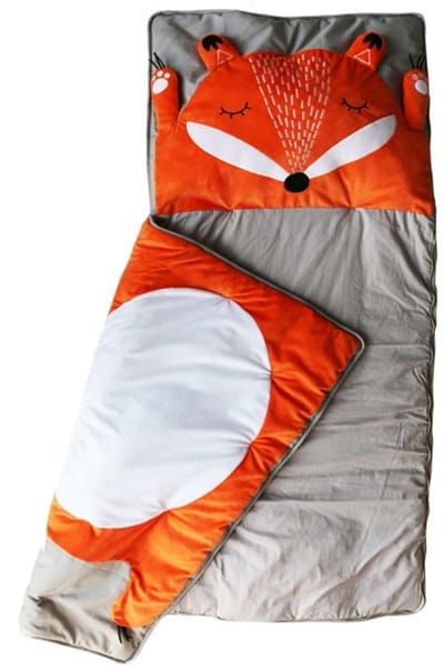 Vos Kinderslaapzak - Opvouwbaar - Multifunctioneel - Hoogwaardig Katoen - Warm en Comfortabel - Speels Design