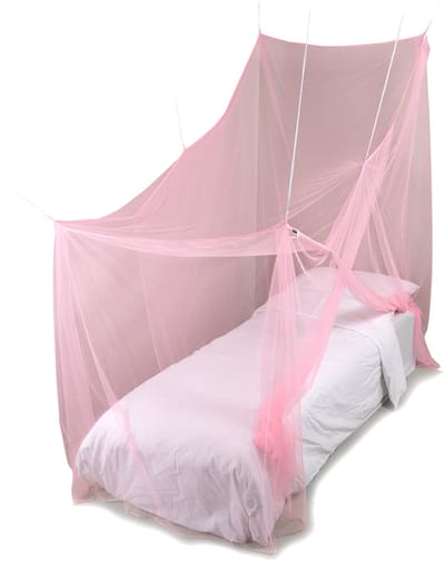Deconet klamboe OBLIQUE - Roze- L210cm x H120cm én H200cm x B100cm 1 pers