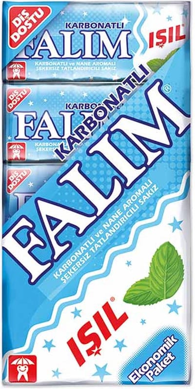 Falim Koolzuurhoudend Karbonatli kauwgom - traditionele Turkse kauwgom - 20x5 stuks